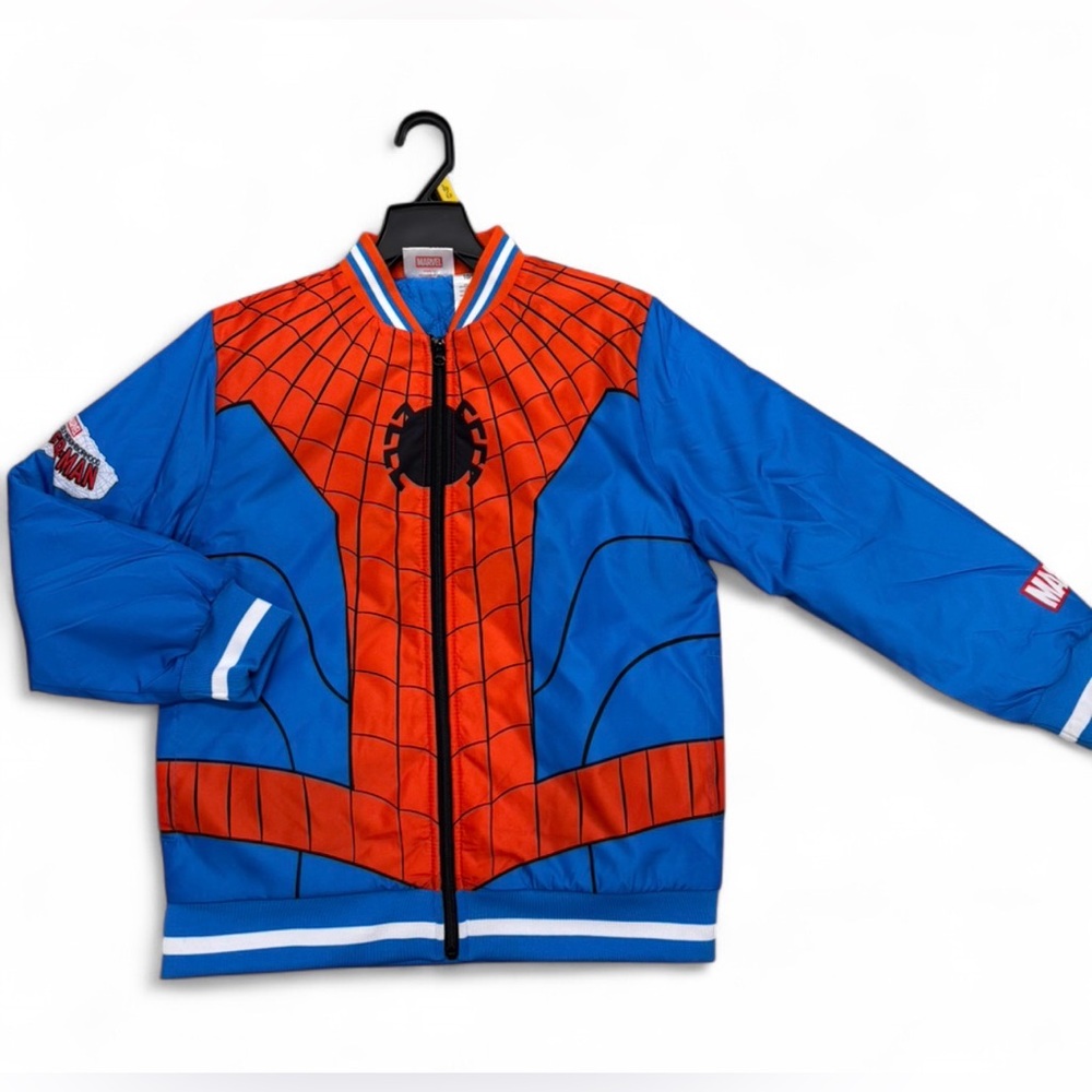 Coat Marvel Superhero Kids Costume Jacket - Blue and Red